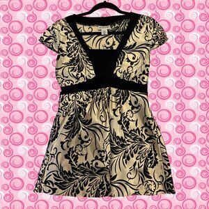 Baby Doll Top - Foliage Print